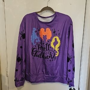 Purple Graphic Women's Sweater